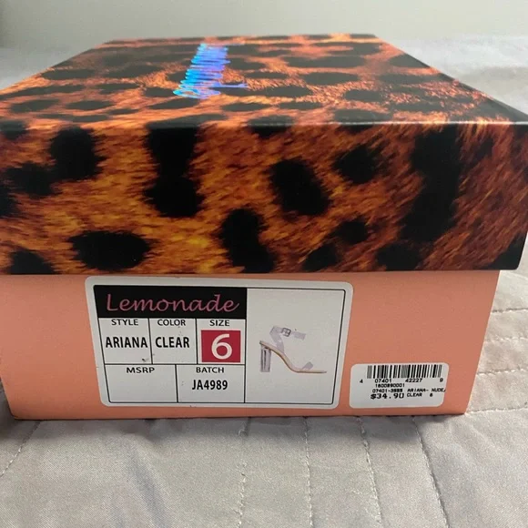 Clear/ nude size 6 , approx 3 inch heels. - Picture 3 of 3